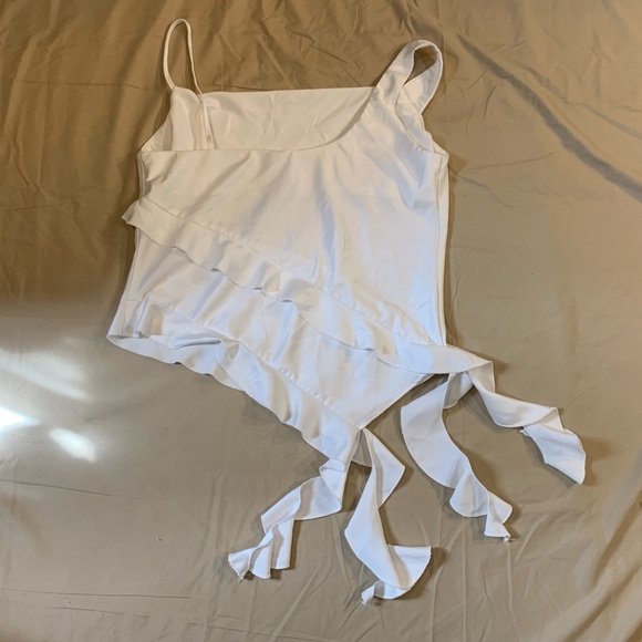 Topshop Ruffle Front Blouse - Picture 8 of 12